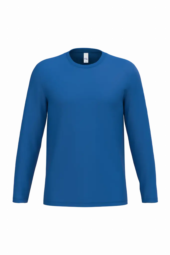 iDeal190 uniseks T-shirt LSL, ideal royal blue — productfoto 50