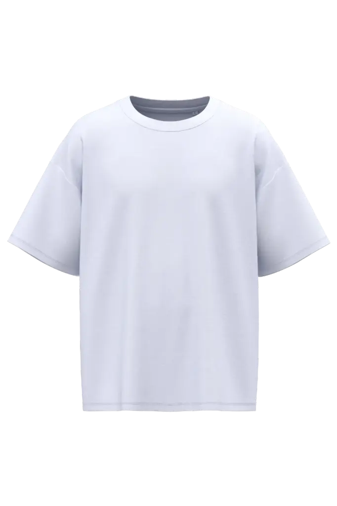 IB330 - Unisex oversized t-shirt, ideal white — productfoto 2