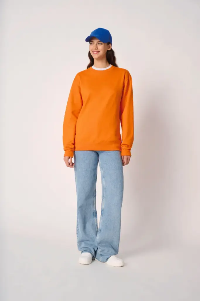 Uniseks sweater met ronde hals — productfoto 10