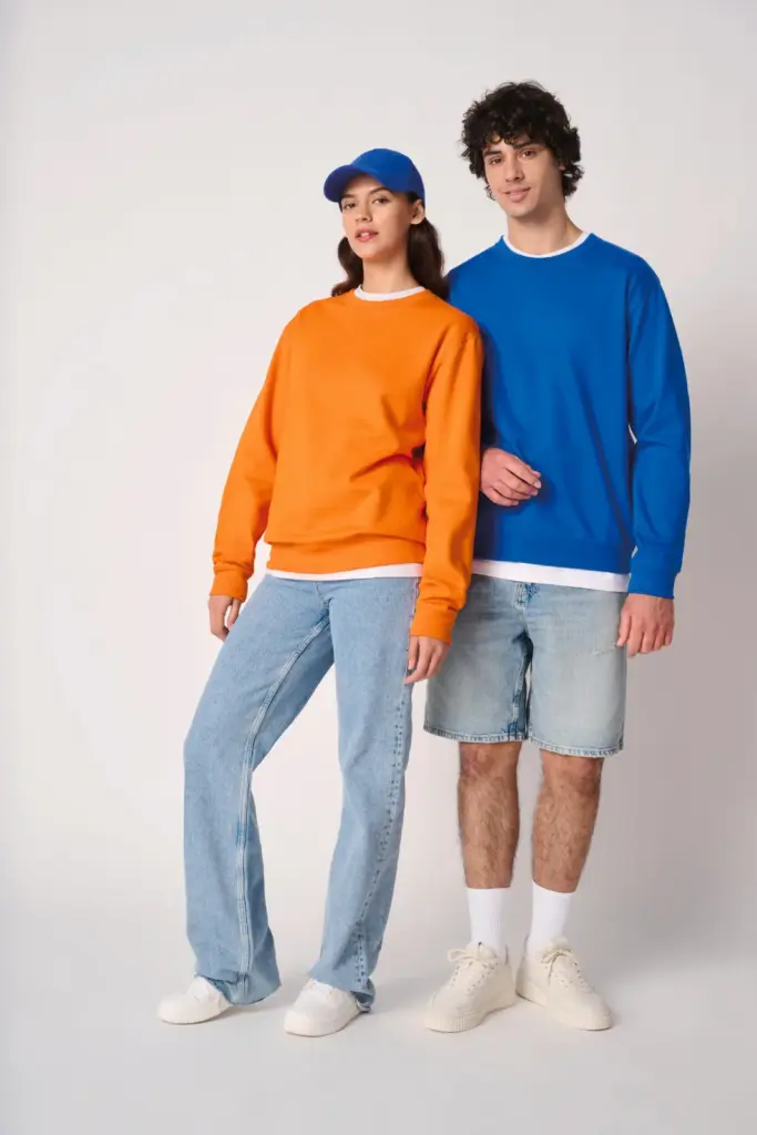 Uniseks sweater met ronde hals — productfoto 13