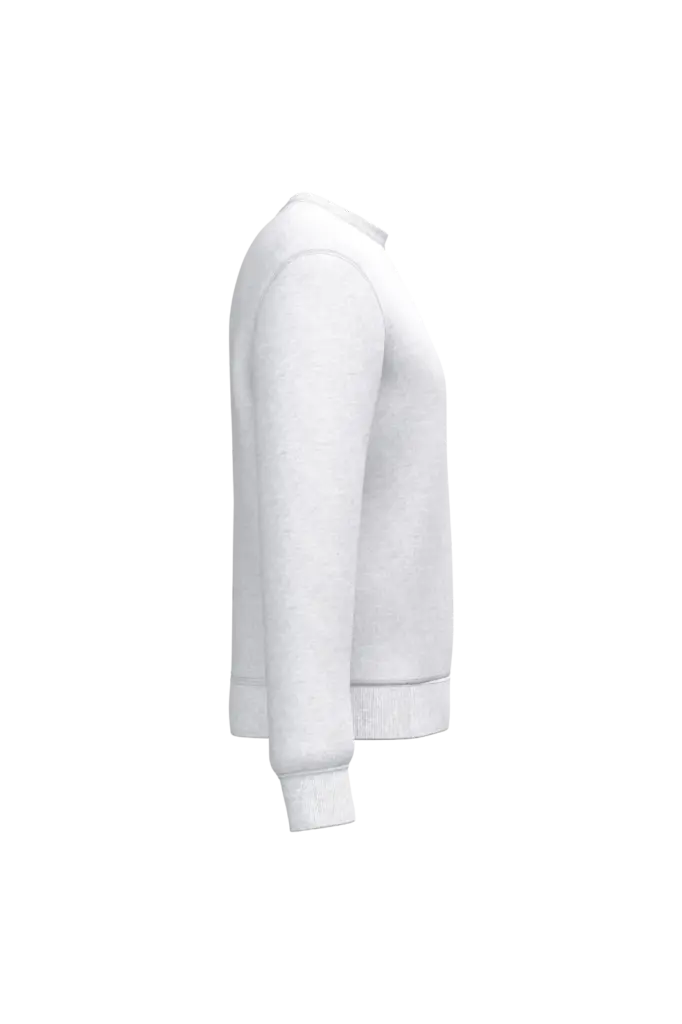 Uniseks sweater met ronde hals, ideal ash heather — productfoto 16
