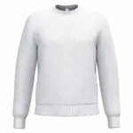 Uniseks sweater met ronde hals, ideal ash heather — productfoto 17