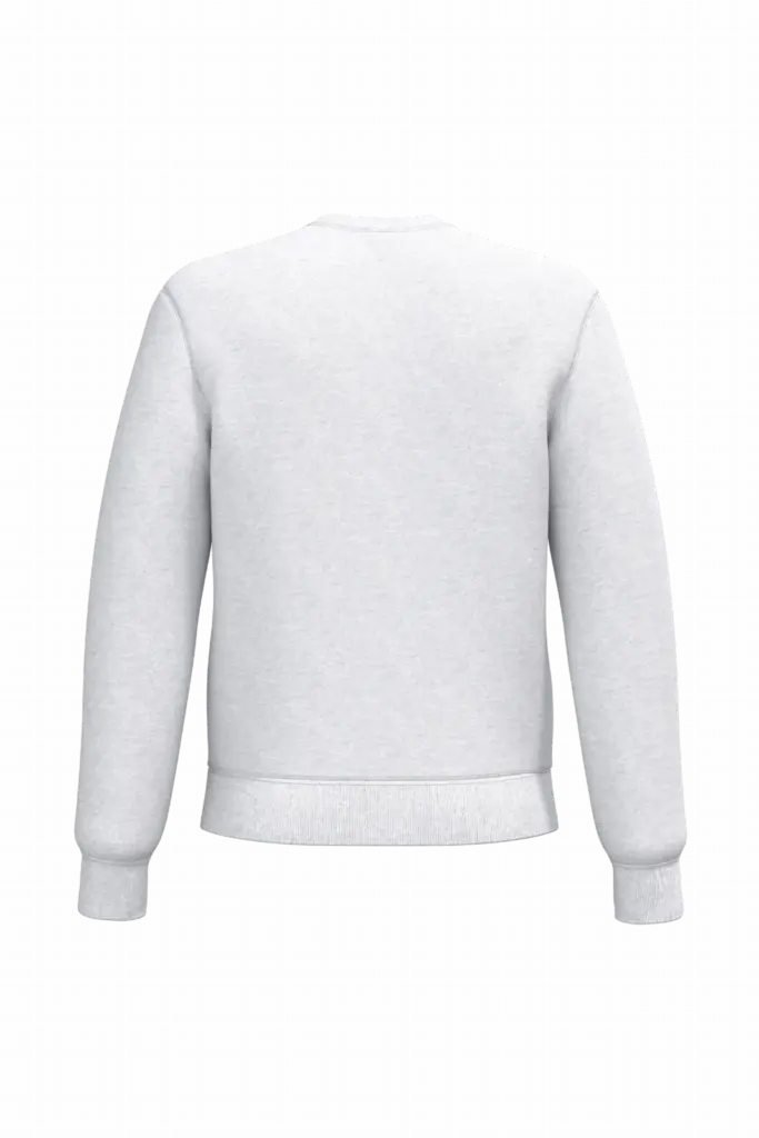 Uniseks sweater met ronde hals, ideal ash heather — productfoto 18