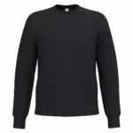 Uniseks sweater met ronde hals, ideal black — productfoto 20