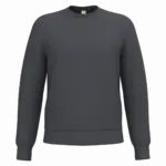 Uniseks sweater met ronde hals, ideal dark grey — productfoto 23