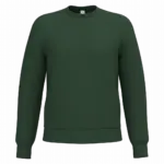 Uniseks sweater met ronde hals, ideal forest green — productfoto 26