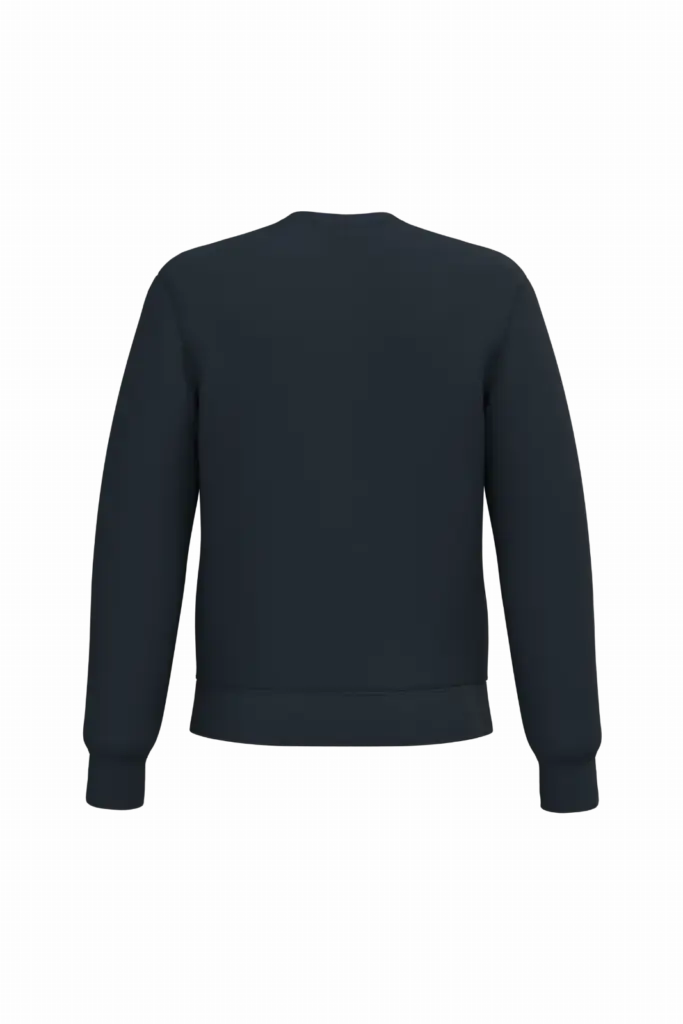 Uniseks sweater met ronde hals, ideal navy — productfoto 30
