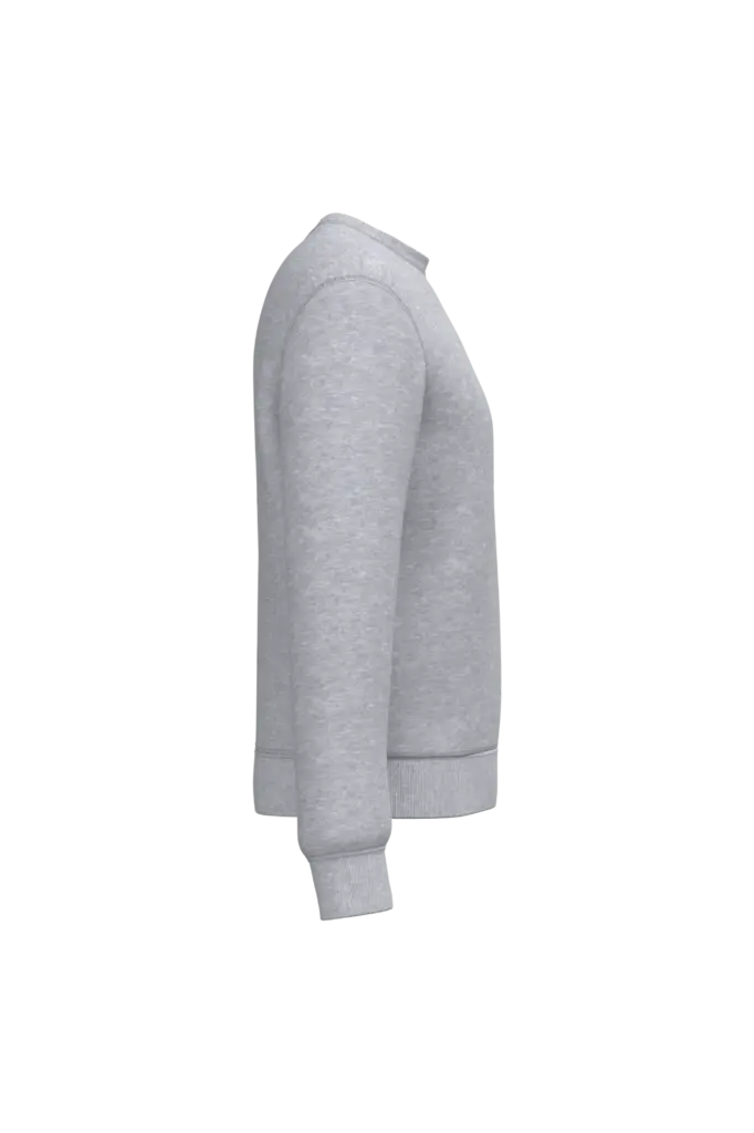 Uniseks sweater met ronde hals, ideal oxford grey — productfoto 34