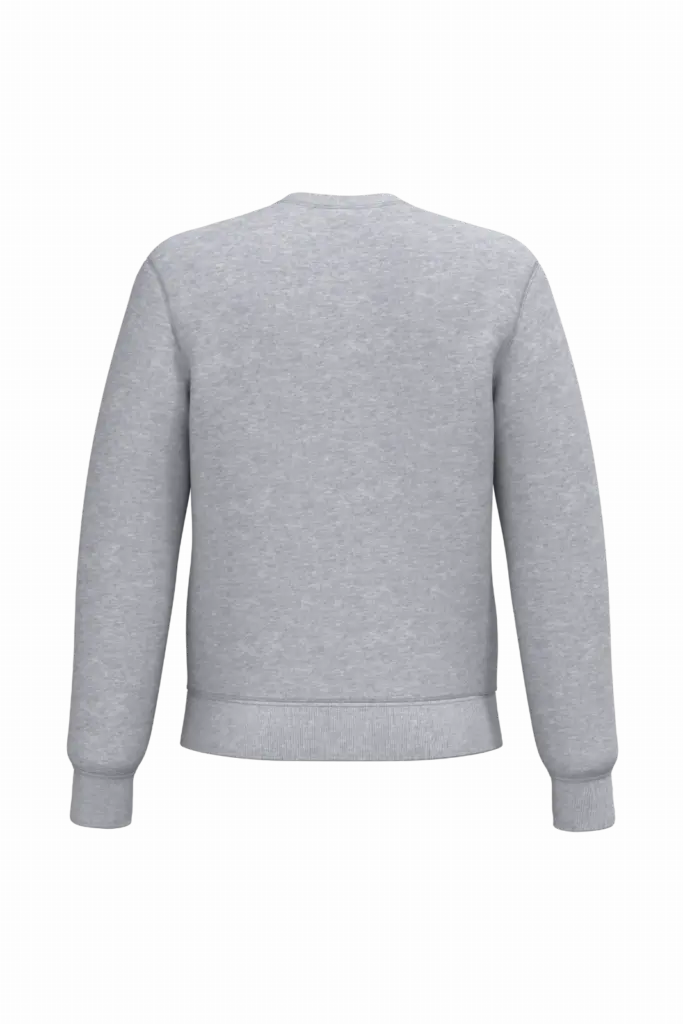 Uniseks sweater met ronde hals, ideal oxford grey — productfoto 36