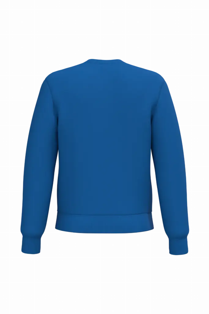 Uniseks sweater met ronde hals, ideal royal blue — productfoto 42