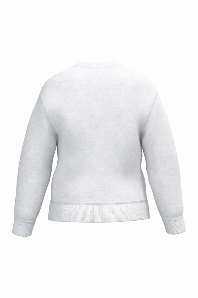 Kinder sweater met ronde hals, ideal ash heather — productfoto 10