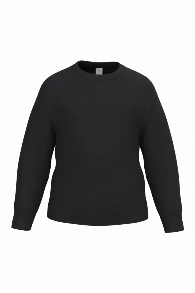 Kinder sweater met ronde hals, ideal black — productfoto 12