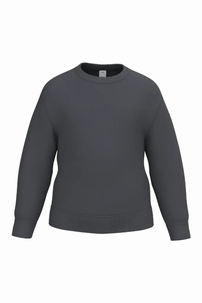 Kinder sweater met ronde hals, ideal dark grey — productfoto 15