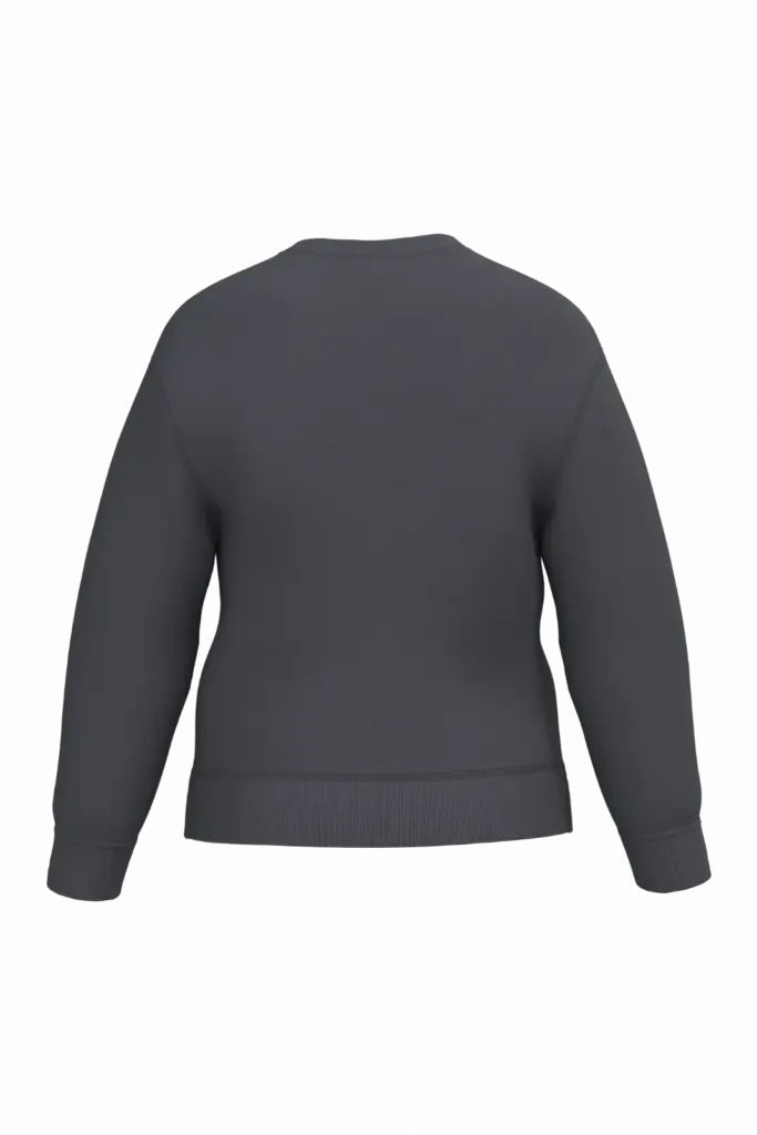 Kinder sweater met ronde hals, ideal dark grey — productfoto 16