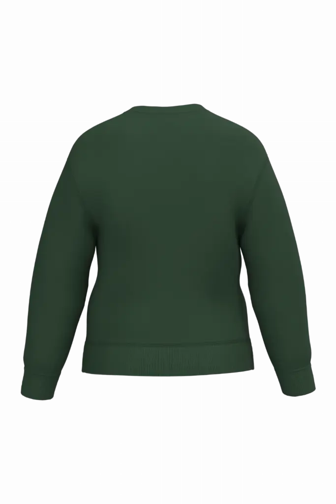 Kinder sweater met ronde hals, ideal forest green — productfoto 19