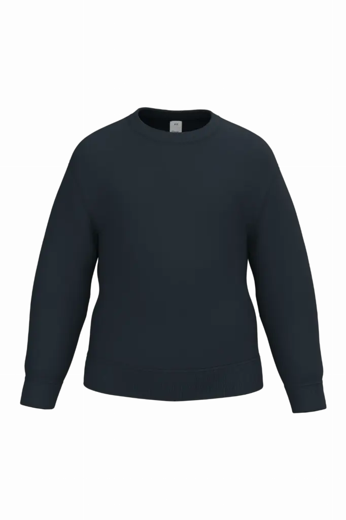 Kinder sweater met ronde hals, ideal navy — productfoto 21