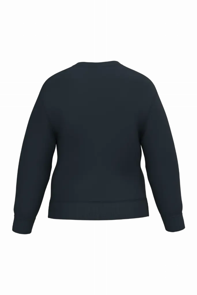 Kinder sweater met ronde hals, ideal navy — productfoto 22