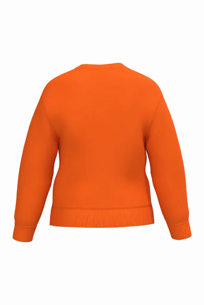 Kinder sweater met ronde hals, ideal orange — productfoto 25