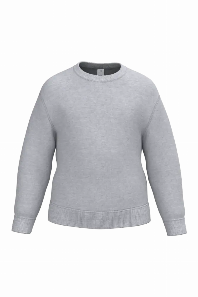 Kinder sweater met ronde hals, ideal oxford grey — productfoto 27