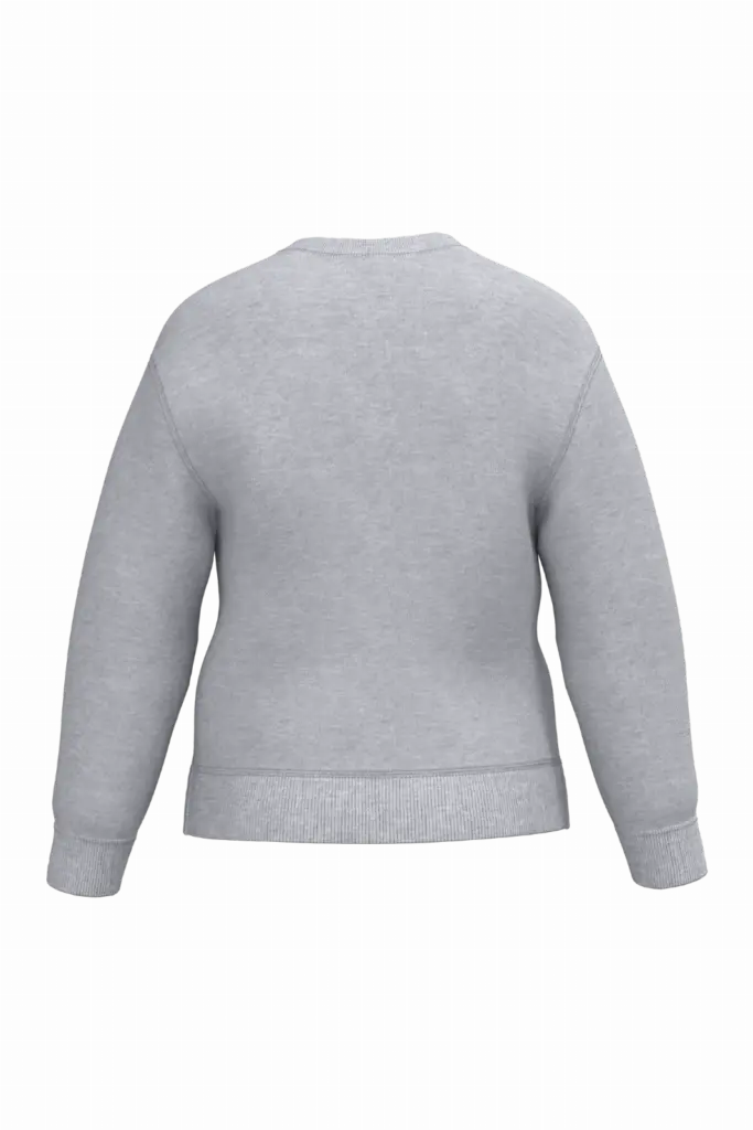 Kinder sweater met ronde hals, ideal oxford grey — productfoto 28