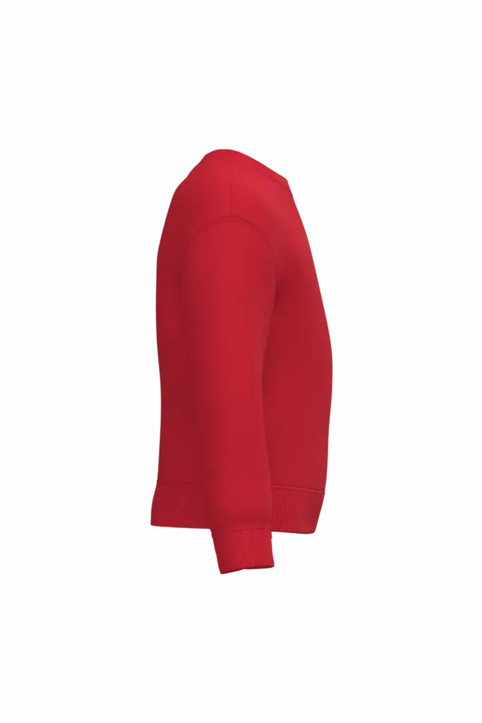 Kinder sweater met ronde hals, ideal red — productfoto 29