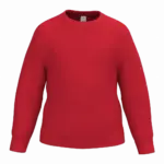 Kinder sweater met ronde hals, ideal red — productfoto 30