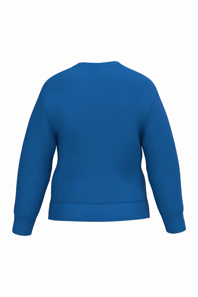Kinder sweater met ronde hals, ideal royal blue — productfoto 34