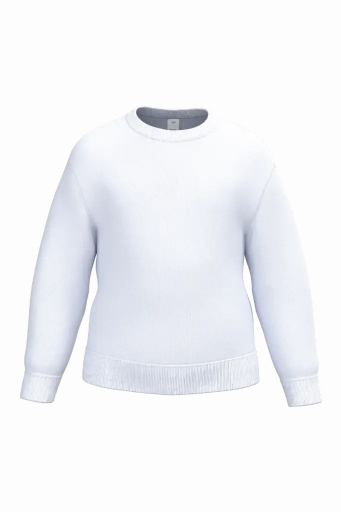 Kinder sweater met ronde hals, ideal white — productfoto 36