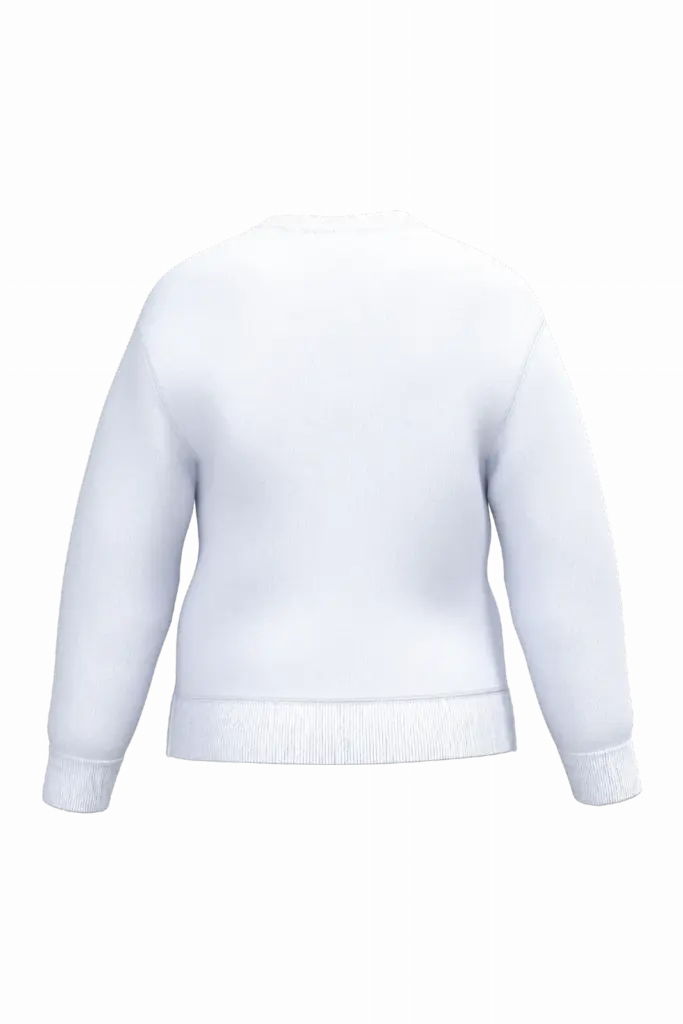Kinder sweater met ronde hals, ideal white — productfoto 37