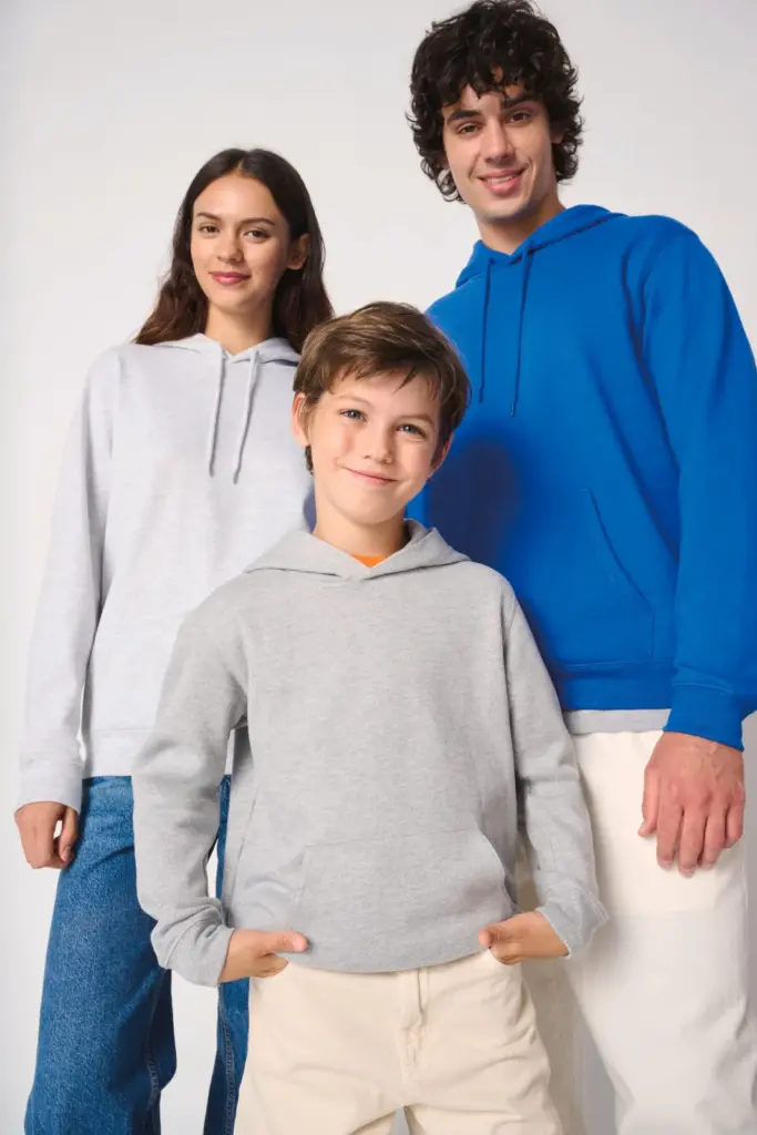 Uniseks sweater met capuchon — productfoto 15