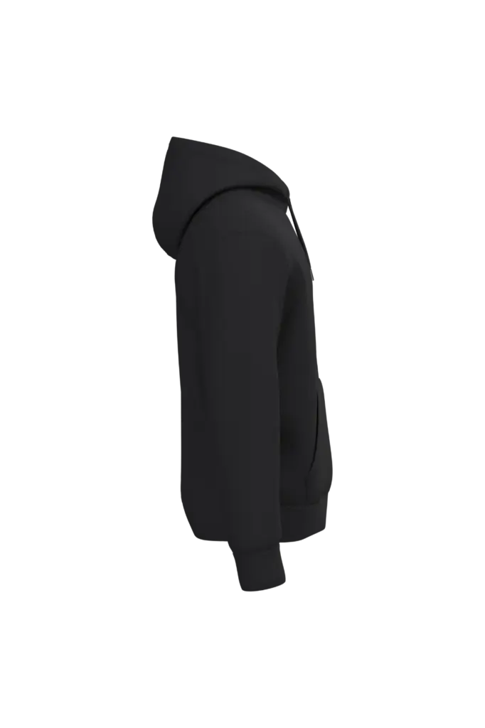 PS_IB402-S_IDEALBLACK - Hidalgo Uniseks sweater met capuchon, ideal black — productfoto 22