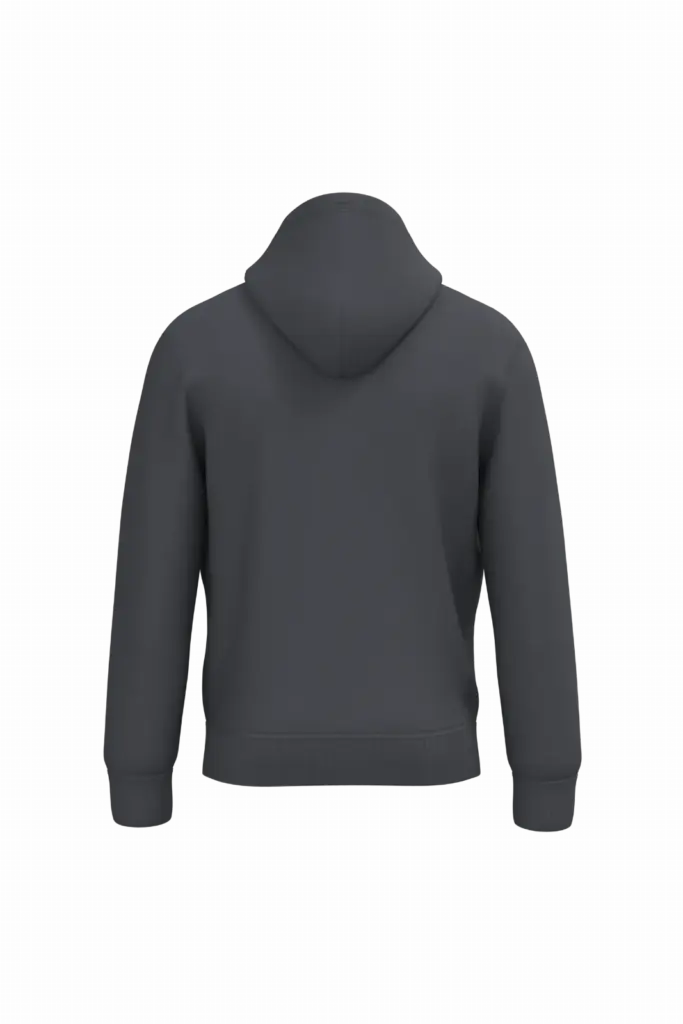 PS_IB402-B_IDEALDARKGREY - Hidalgo Uniseks sweater met capuchon, ideal dark grey — productfoto 27