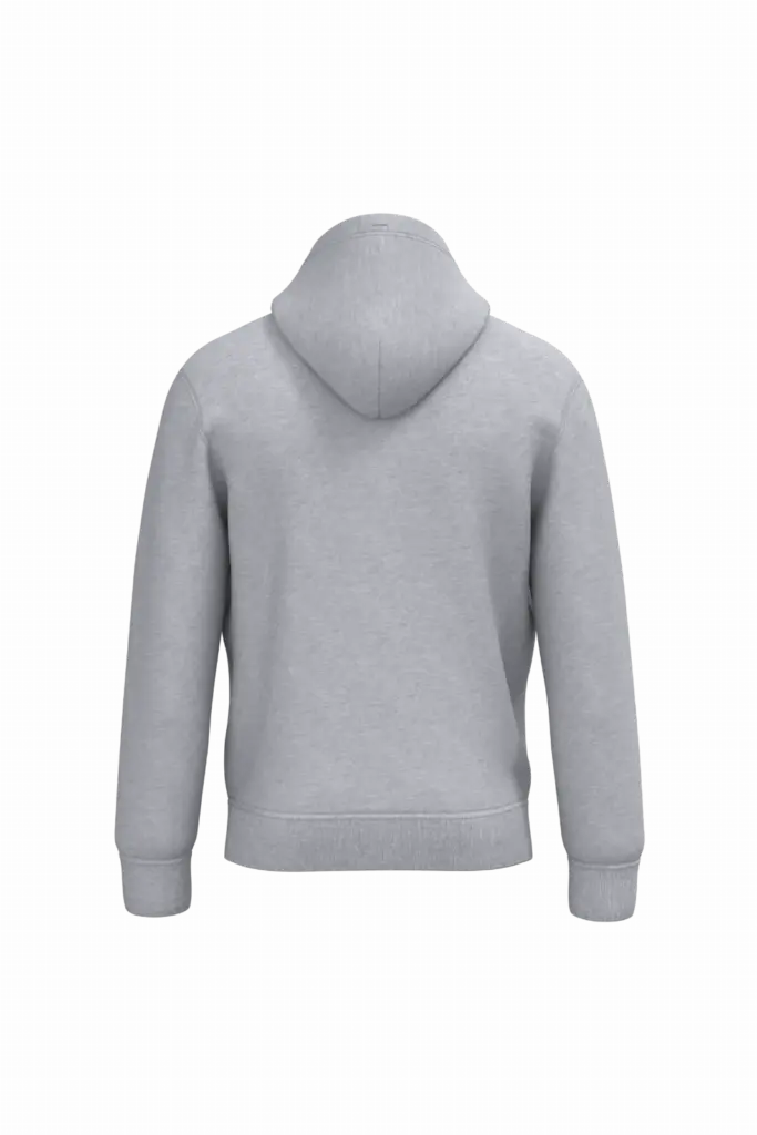 PS_IB402-B_IDEALOXFORDGREY - Hidalgo Uniseks sweater met capuchon, ideal oxford grey — productfoto 39