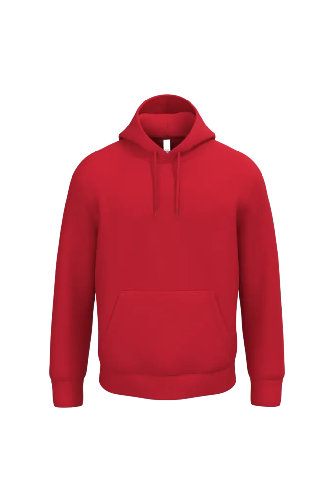 PS_IB402_IDEALRED - Hidalgo Uniseks sweater met capuchon, ideal red — productfoto 41