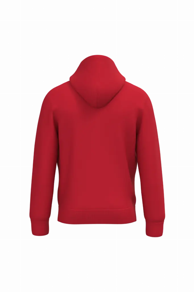 PS_IB402-B_IDEALRED - Hidalgo Uniseks sweater met capuchon, ideal red — productfoto 42