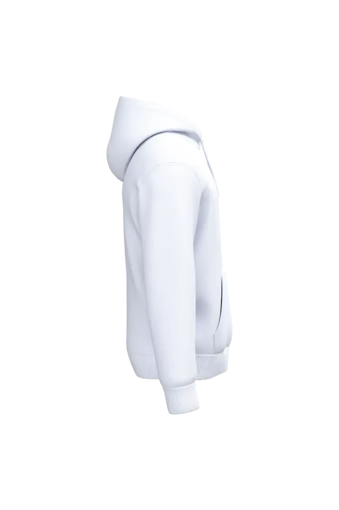 PS_IB402-S_IDEALWHITE - Hidalgo Uniseks sweater met capuchon, ideal white — productfoto 46