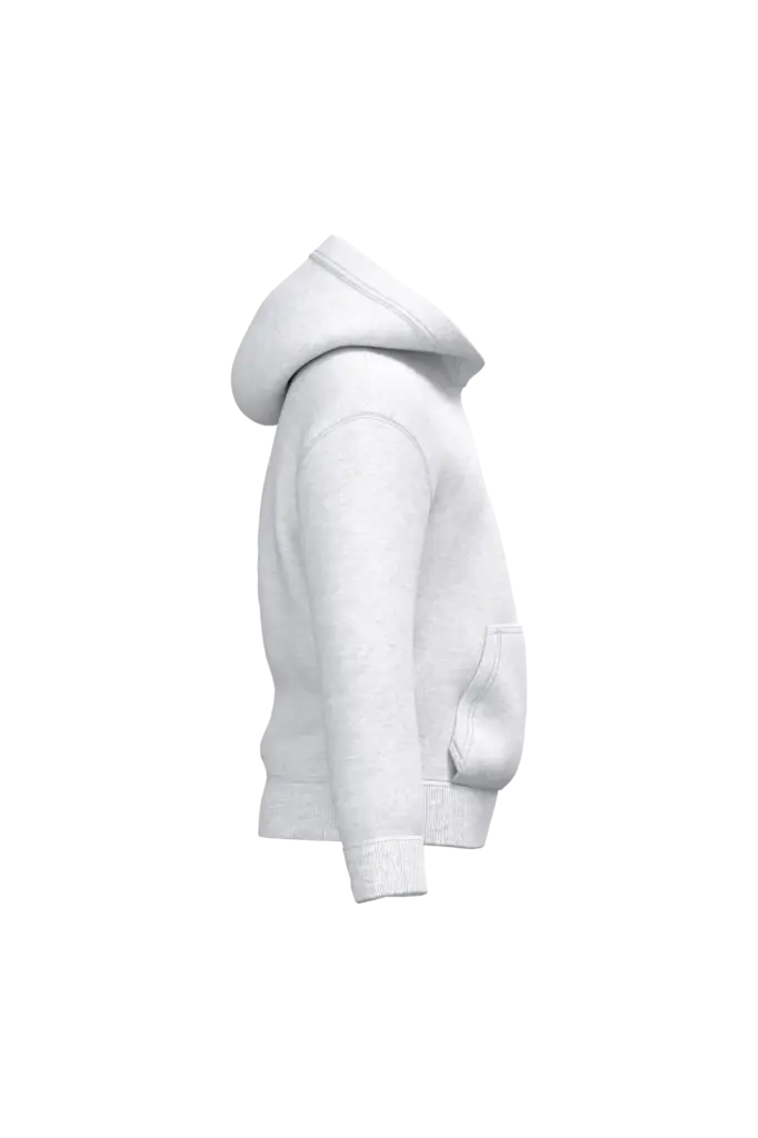 Kinder sweater met capuchon, ideal ash heather — productfoto 8