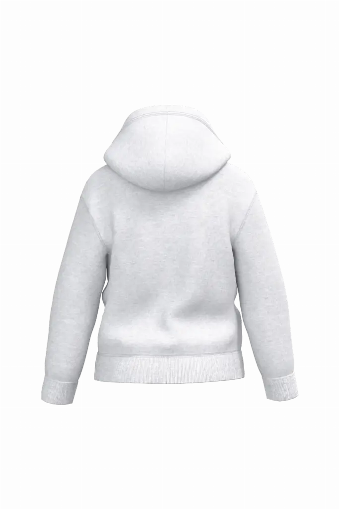 Kinder sweater met capuchon, ideal ash heather — productfoto 10