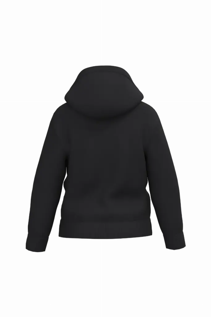 Kinder sweater met capuchon, ideal black — productfoto 13
