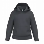 Kinder sweater met capuchon, ideal dark grey — productfoto 15