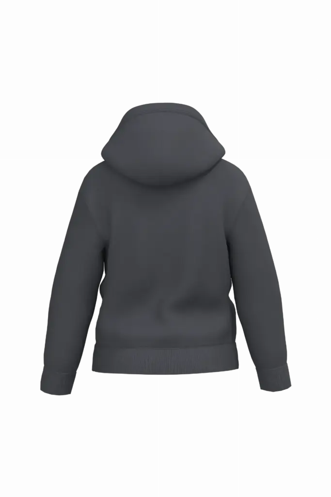 Kinder sweater met capuchon, ideal dark grey — productfoto 16