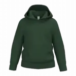 Kinder sweater met capuchon, ideal forest green — productfoto 18