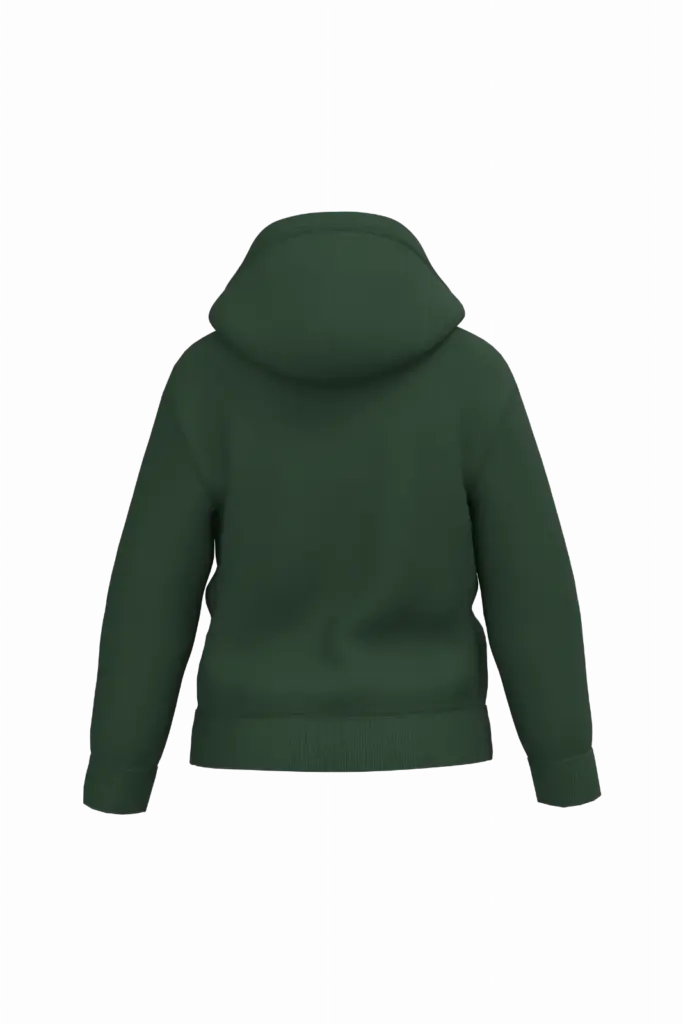 Kinder sweater met capuchon, ideal forest green — productfoto 19