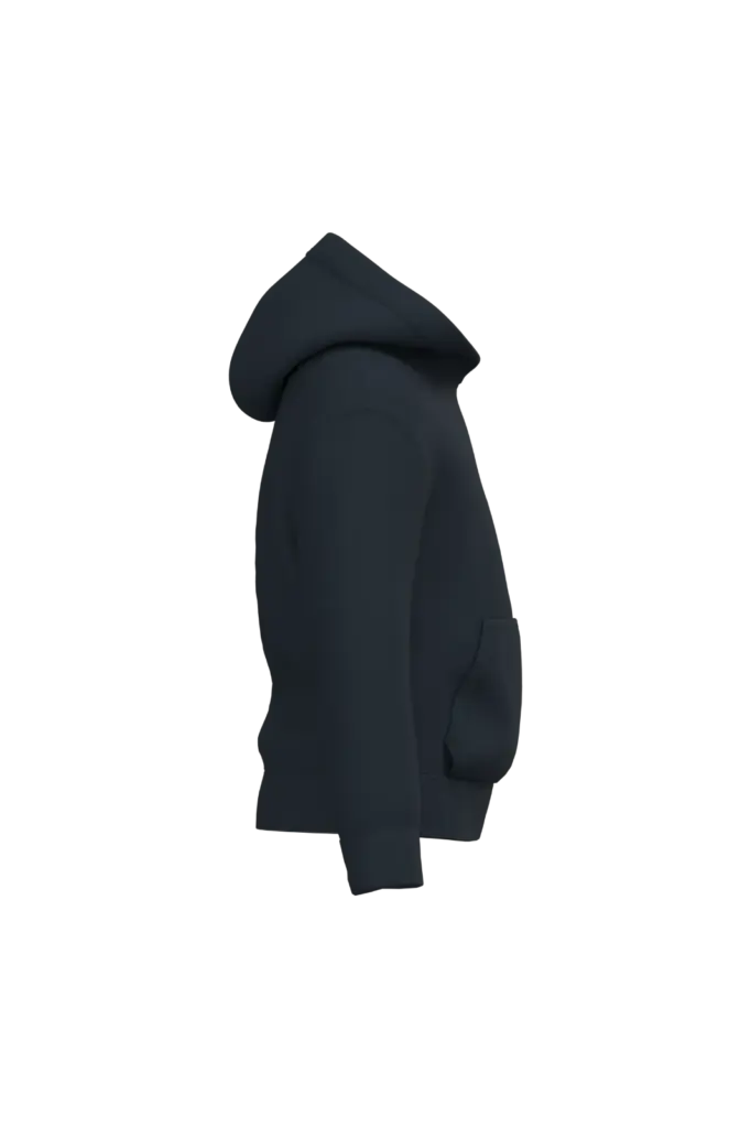 Kinder sweater met capuchon, ideal navy — productfoto 20