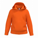 Kinder sweater met capuchon, ideal orange — productfoto 24