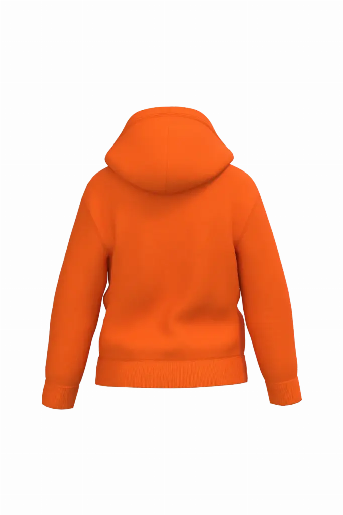 Kinder sweater met capuchon, ideal orange — productfoto 25