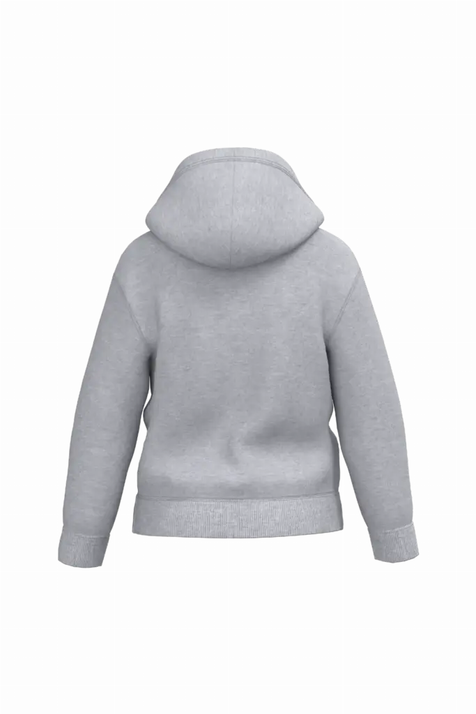 Kinder sweater met capuchon, ideal oxford grey — productfoto 28