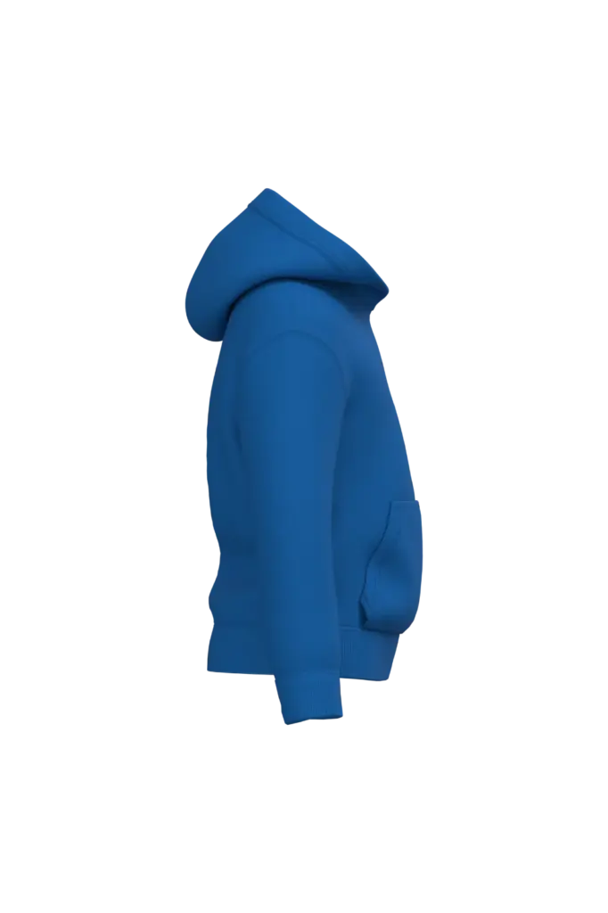 Kinder sweater met capuchon, ideal royal blue — productfoto 32
