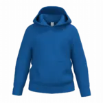 Kinder sweater met capuchon, ideal royal blue — productfoto 33