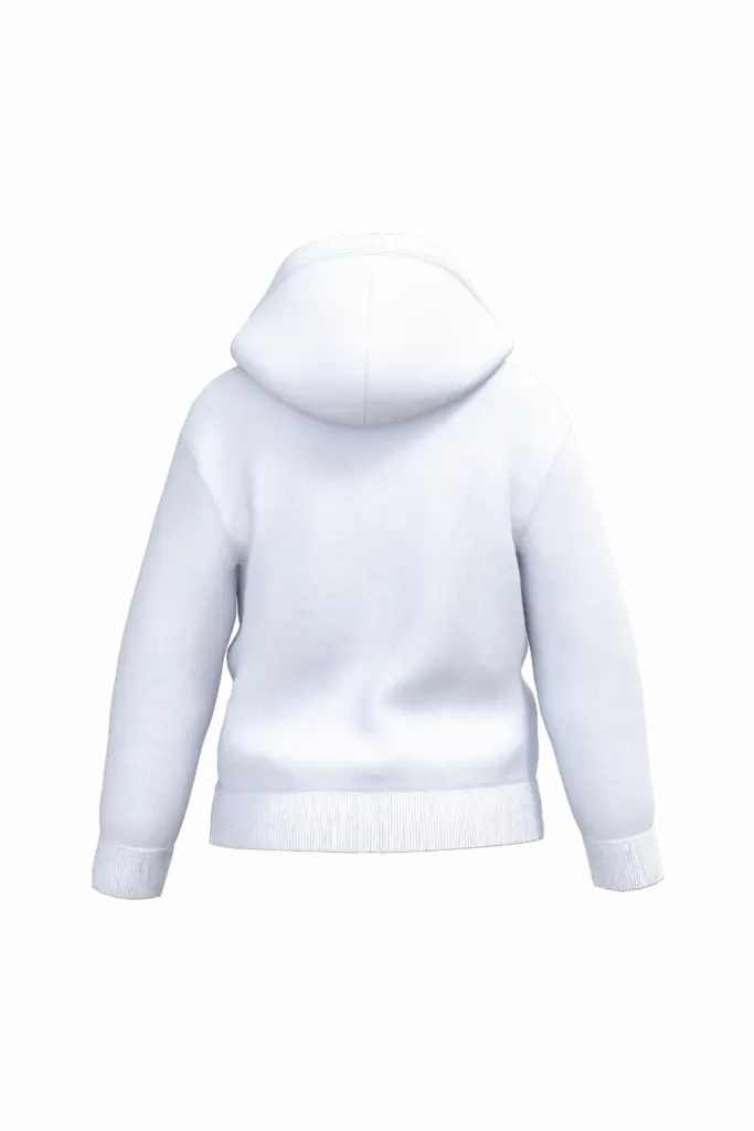 Kinder sweater met capuchon, ideal white — productfoto 37